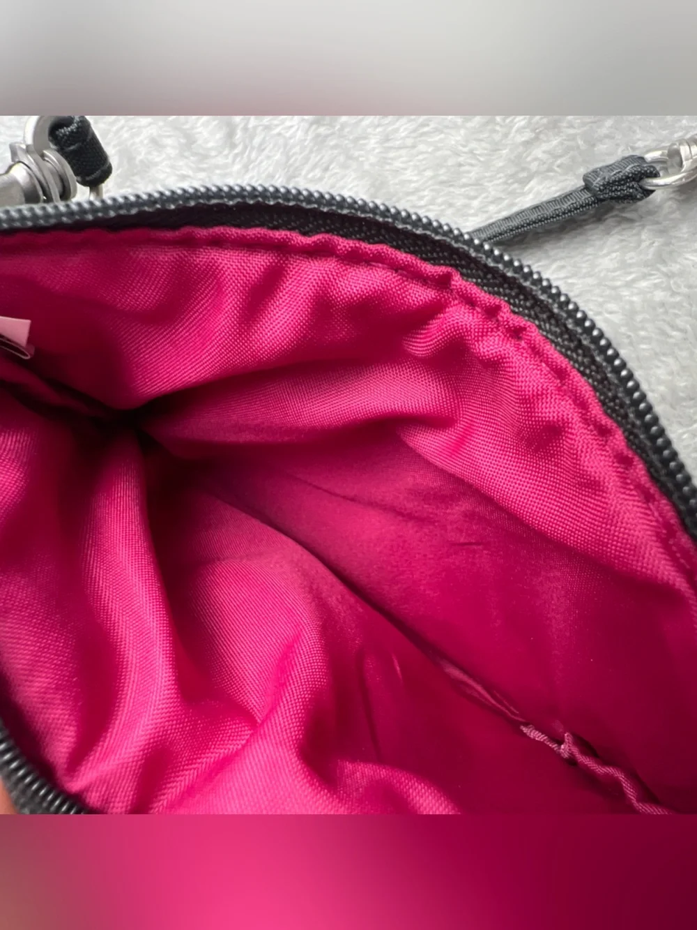 Baggallini Travel Backpack Gray Nylon Laptop Carry On Organizer Bag Pink Lining